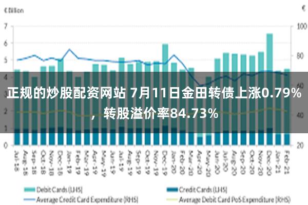 正规的炒股配资网站 7月11日金田转债上涨0.79%，转股溢价率84.73%