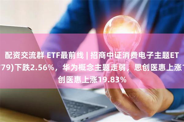 配资交流群 ETF最前线 | 招商中证消费电子主题ETF(159779)下跌2.56%，华为概念主题走弱，思创医惠上涨19.83%