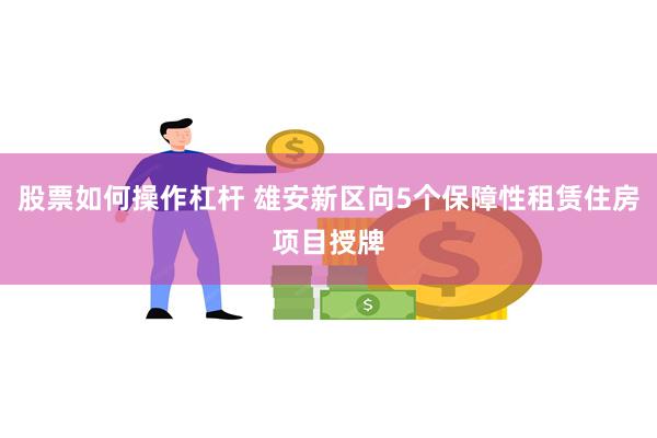 股票如何操作杠杆 雄安新区向5个保障性租赁住房项目授牌