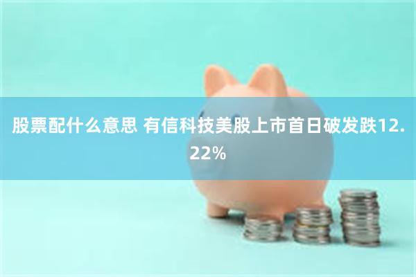 股票配什么意思 有信科技美股上市首日破发跌12.22%